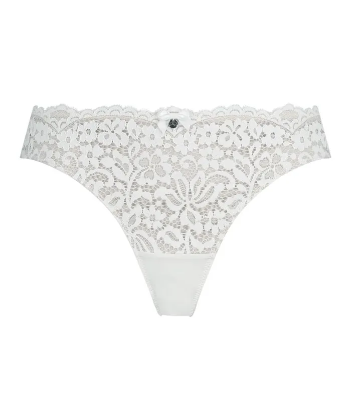 Hunkemller Marine Thong 8211 White White 8211 Women Hunkemller Marine Thong 8211 White White 8211 Women