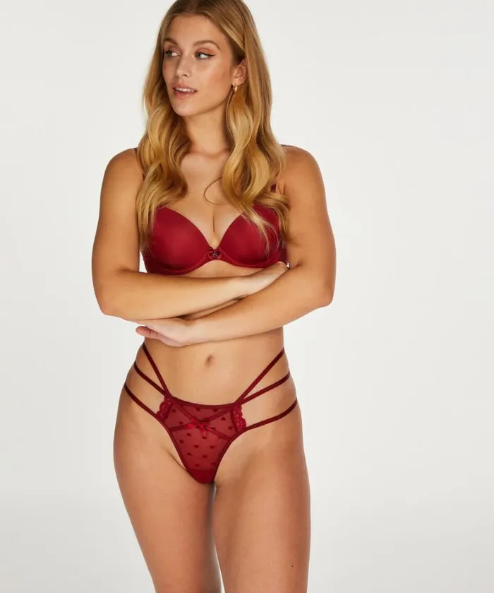 Hunkemller Melda Thong 8211 Red Red 8211 Women