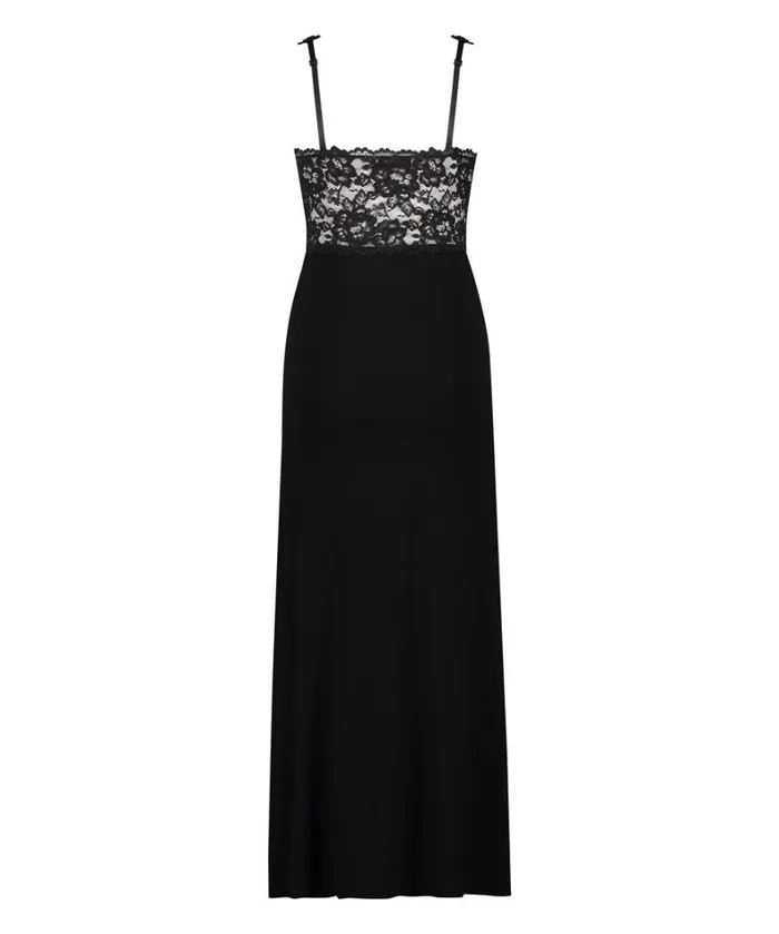Hunkemller Nora Lace Long Slip Dress 8211 Black Black 8211 Women Hunkemller Nora Lace Long Slip Dress 8211 Black Black 8211 Women