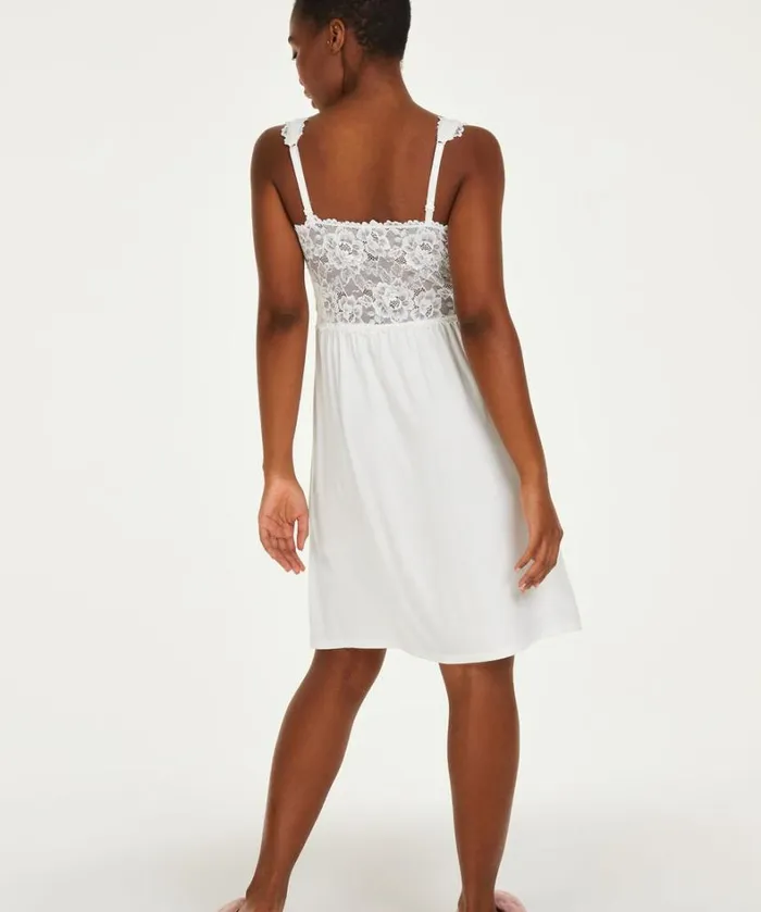 Hunkemller Nora Lace Slip Dress 8211 White White 8211 Women