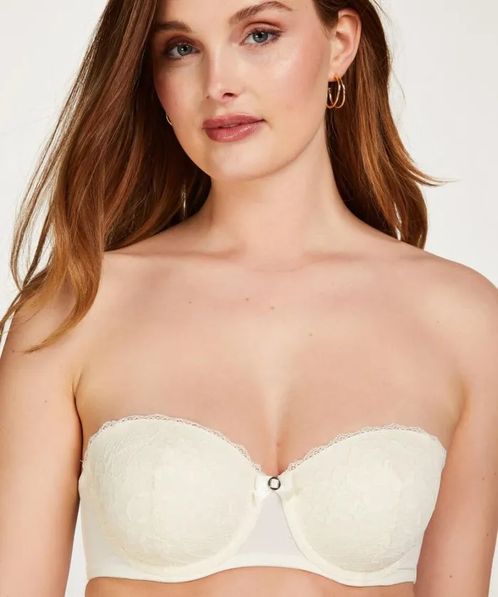 Hunkemller Padded Strapless Underwired Bra Maya 8211 White White 8211 Women Hunkemller Padded Strapless Underwired Bra Maya 8211 White White 8211 Women