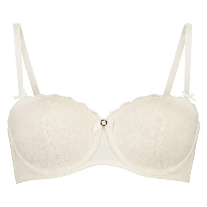 Hunkemller Padded Strapless Underwired Bra Maya 8211 White White 8211 Women Hunkemller Padded Strapless Underwired Bra Maya 8211 White White 8211 Women