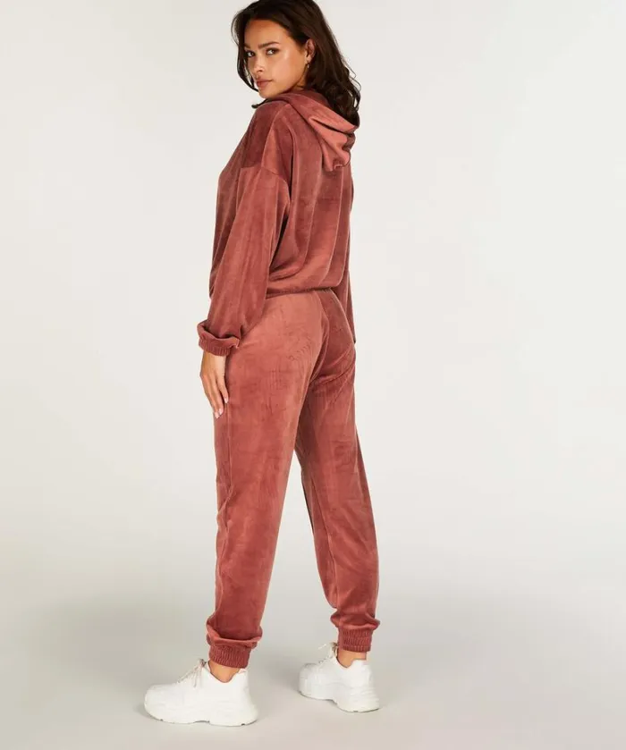 Hunkemller Petite Velours Jogging Bottoms 8211 Brown Brown 8211 Women Hunkemller Petite Velours Jogging Bottoms 8211 Brown Brown 8211 Women