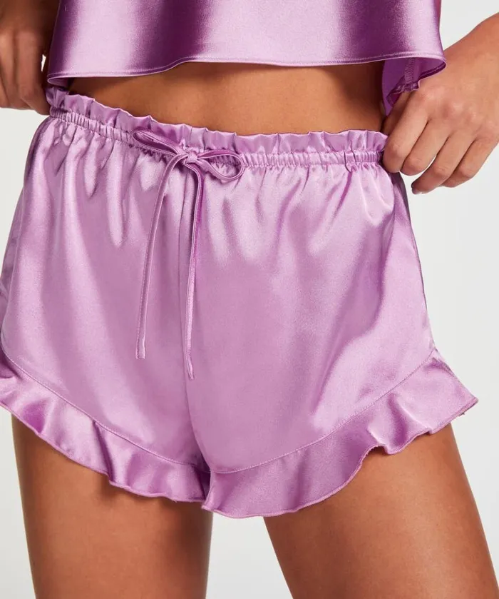 Hunkemller Satin Shorts 8211 Purple Purple 8211 Women Hunkemller Satin Shorts 8211 Purple Purple 8211 Women