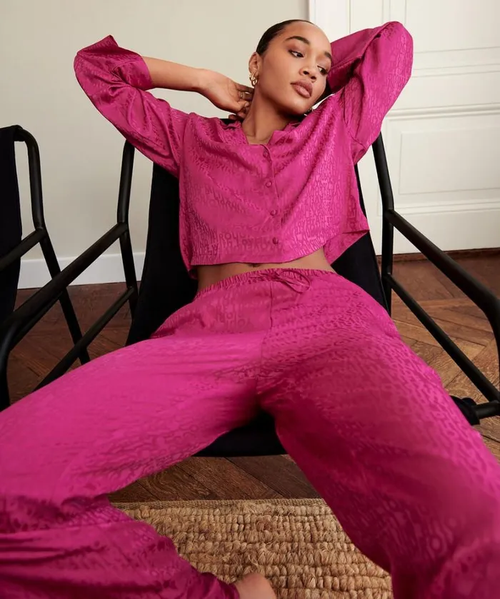 Hunkemller Satin Trousers 8211 Pink Pink 8211 Women