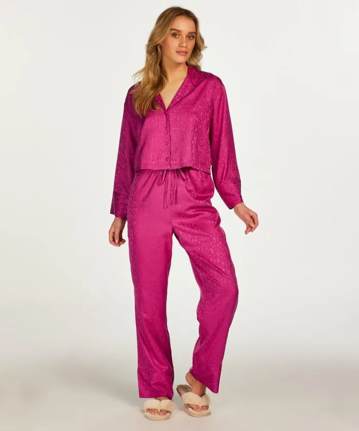 Hunkemller Satin Trousers 8211 Pink Pink 8211 Women