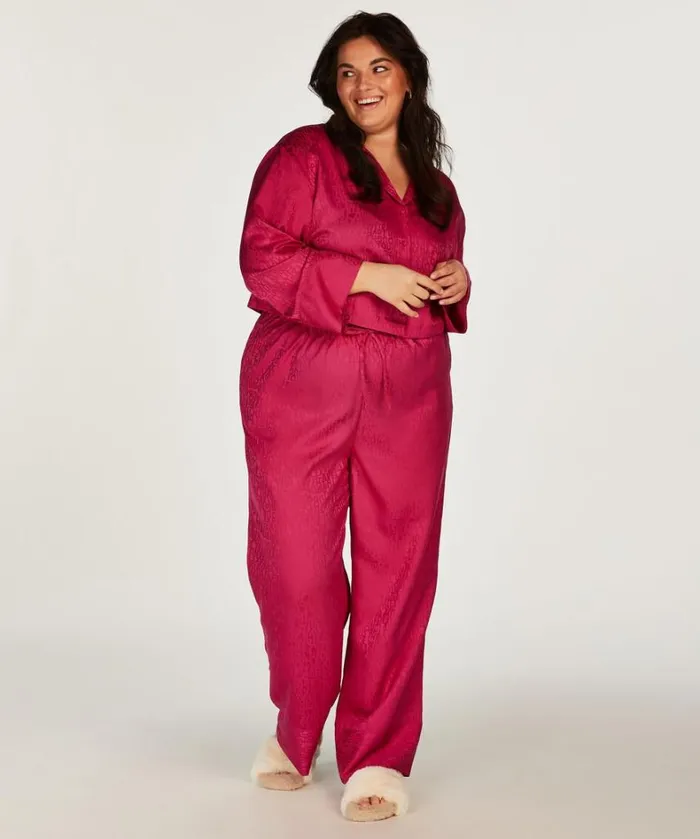 Hunkemller Satin Trousers 8211 Pink Pink 8211 Women