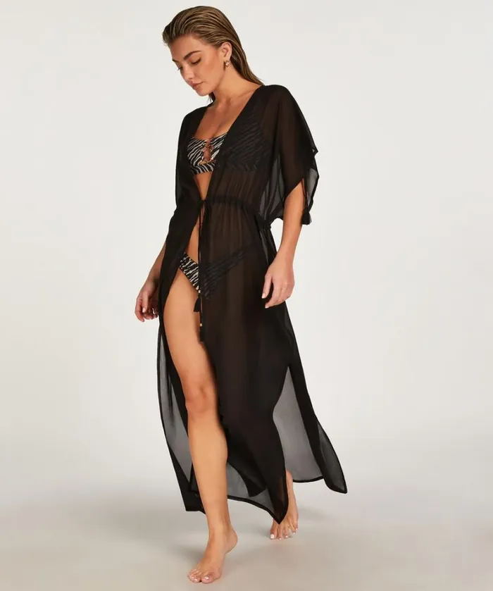 Hunkemller Sheer Kimono 8211 Black Black 8211 Women