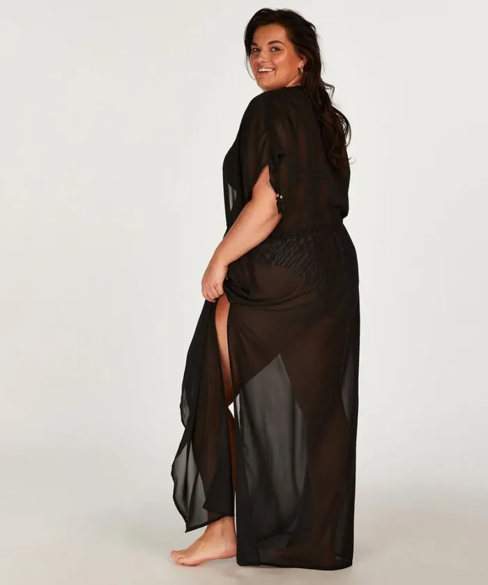 Hunkemller Sheer Kimono 8211 Black Black 8211 Women