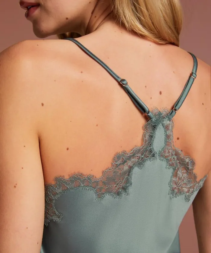 Hunkemller Sophia Lace Cami 8211 Green Green 8211 Women Hunkemller Sophia Lace Cami 8211 Green Green 8211 Women