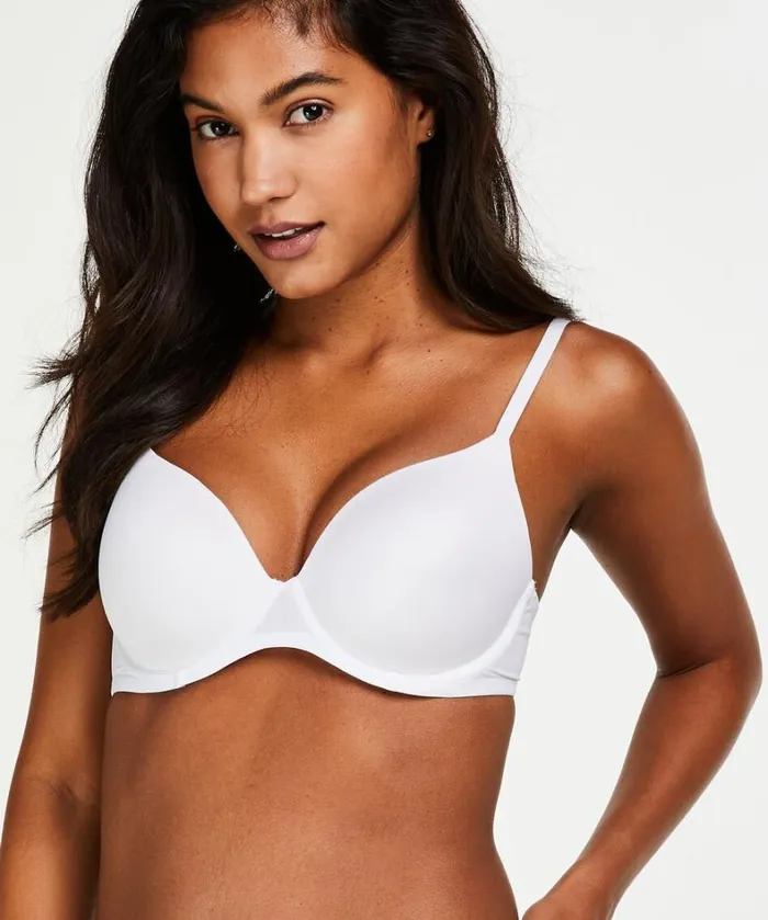Hunkemller Super Soft Padded Underwired Bra 8211 White White 8211 Women