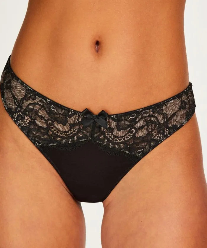 Hunkemller Teddy Thong 8211 Black Black 8211 Women Hunkemller Teddy Thong 8211 Black Black 8211 Women