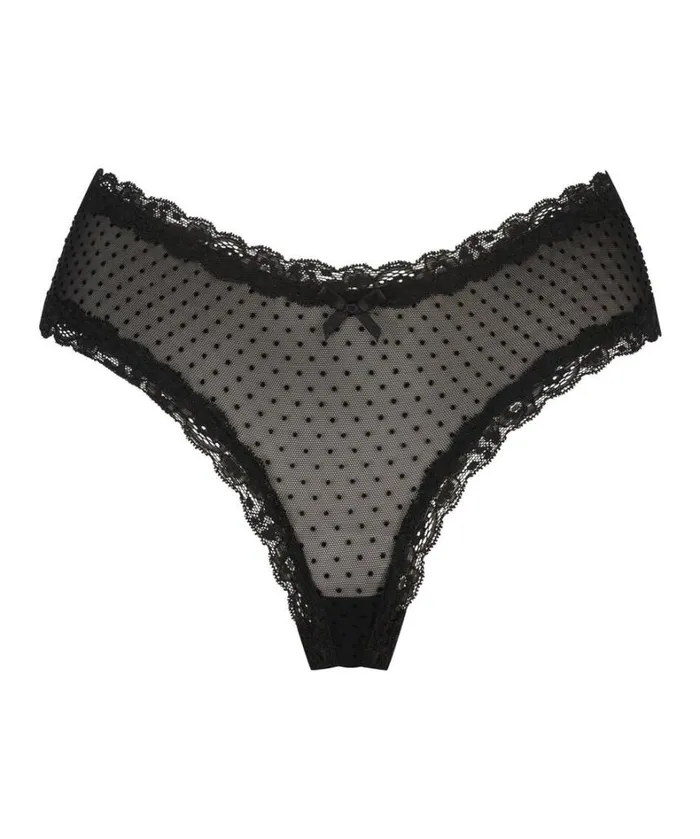 Hunkemller Vshaped Brazilian Knickers Mesh 8211 Black Black 8211 Women Hunkemller Vshaped Brazilian Knickers Mesh 8211 Black Black 8211 Women