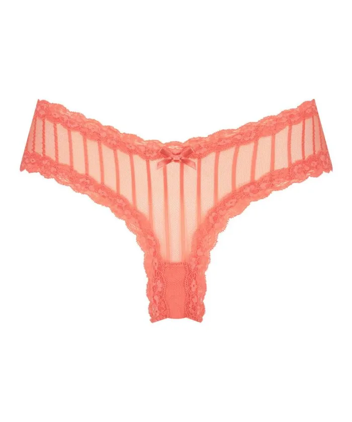 Hunkemller Vshaped Brazilian Knickers Mesh 8211 Orange Orange 8211 Women Hunkemller Vshaped Brazilian Knickers Mesh 8211 Orange Orange 8211 Women