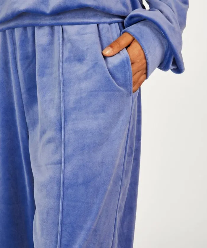 Hunkemller Velours Jogging Pants 8211 Blue Blue 8211 Women
