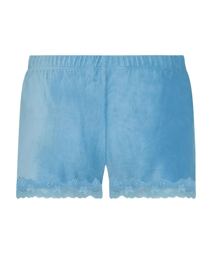 Hunkemller Velours Rib Shorts 8211 Blue Blue 8211 Women Hunkemller Velours Rib Shorts 8211 Blue Blue 8211 Women