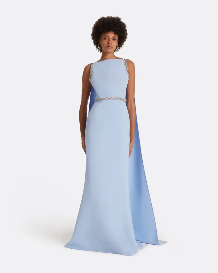 Icons Ginevra Soft Sky Long Dress Soft Sky Safiyaa Women