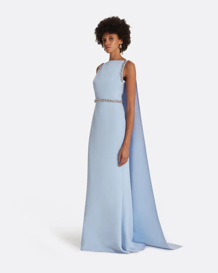 Icons Ginevra Soft Sky Long Dress Soft Sky Safiyaa Women