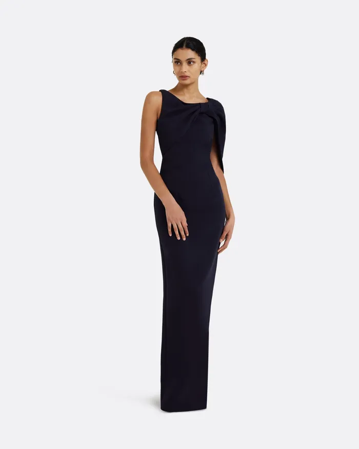 Icons Women Safiyaa Serendipity Midnight Navy Long Dress Midnight Navy