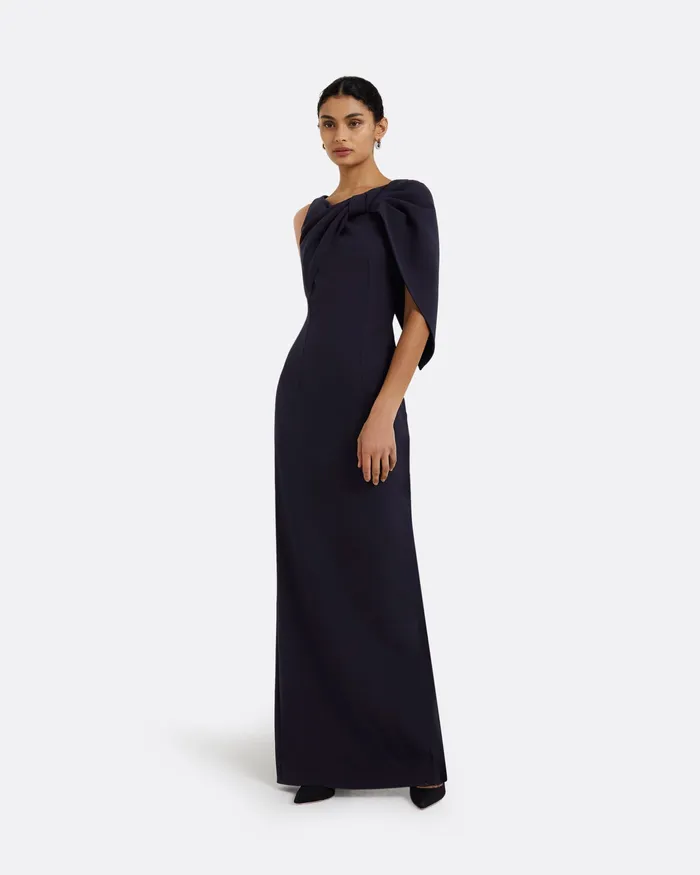 Icons Women Safiyaa Serendipity Midnight Navy Long Dress Midnight Navy