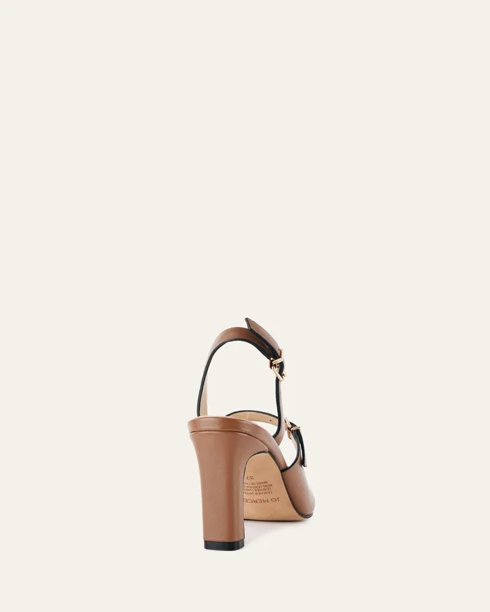 Ingrid mid heel tan leather Women MID HEELS jomercer Ingrid mid heel tan leather Women MID HEELS jomercer