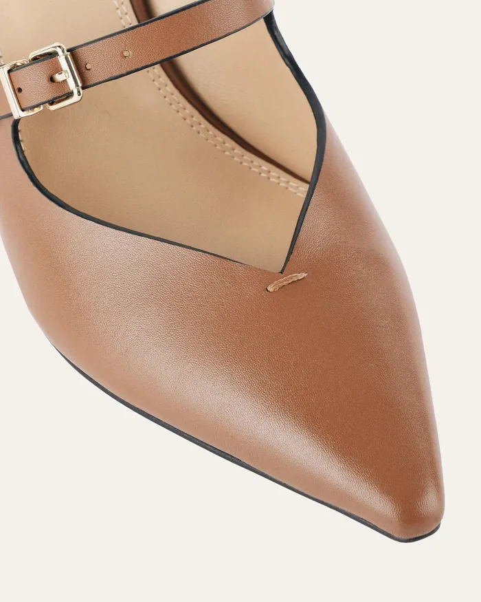 Ingrid mid heel tan leather Women MID HEELS jomercer Ingrid mid heel tan leather Women MID HEELS jomercer