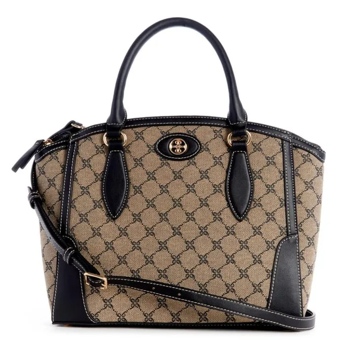 Innes Satchel Natural Logoblack Women Nine West Satchels and Shoulder Bags