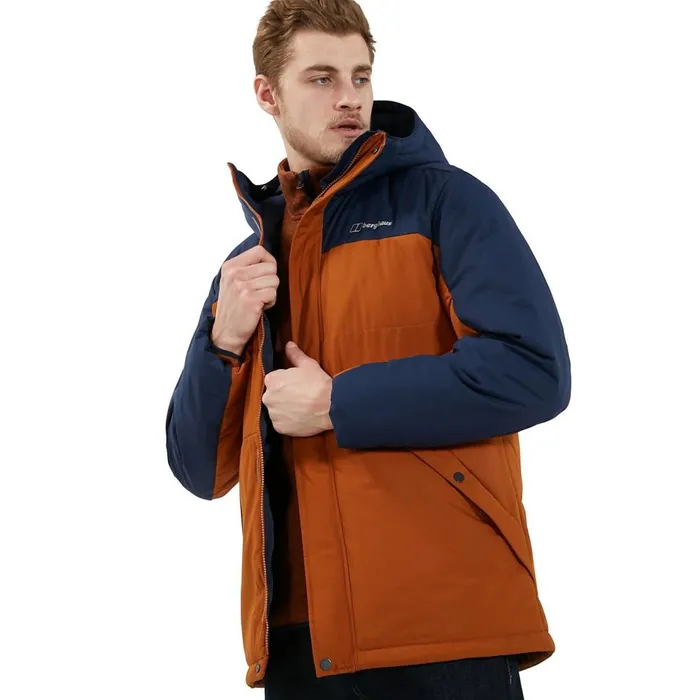 Insulated Men Berghaus Pole 21 Insulated Jacket 8211 Brown Blue Insulated Men Berghaus Pole 21 Insulated Jacket 8211 Brown Blue