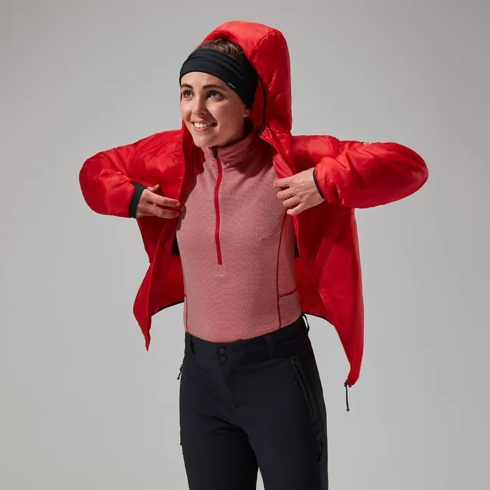Insulated Women Berghaus MTN Arete LB Synthetic Hoody 8211 RedBlack