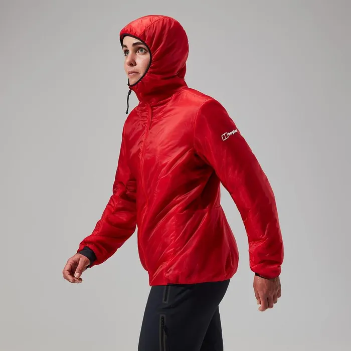 Insulated Women Berghaus MTN Arete LB Synthetic Hoody 8211 RedBlack