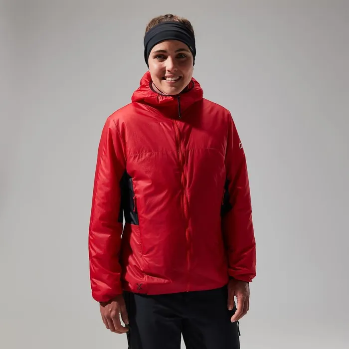 Insulated Women Berghaus MTN Arete LB Synthetic Hoody 8211 RedBlack