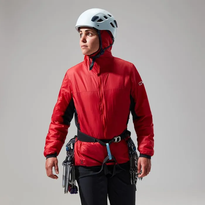 Insulated Women Berghaus MTN Arete LB Synthetic Hoody 8211 RedBlack