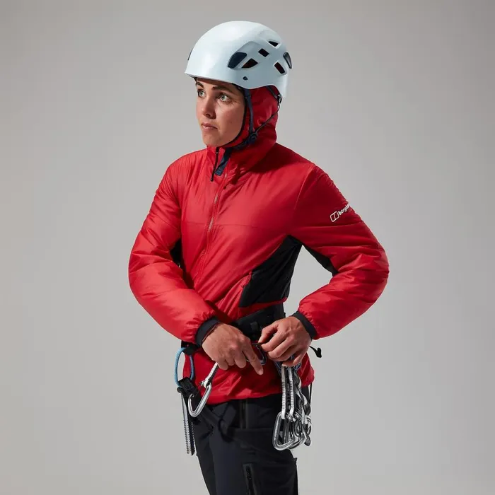 Insulated Women Berghaus MTN Arete LB Synthetic Hoody 8211 RedBlack