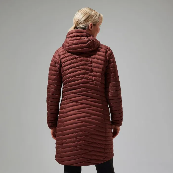 Insulated Women Berghaus Nula Micro Synthetic Insulated Long Jacket 8211 Brown