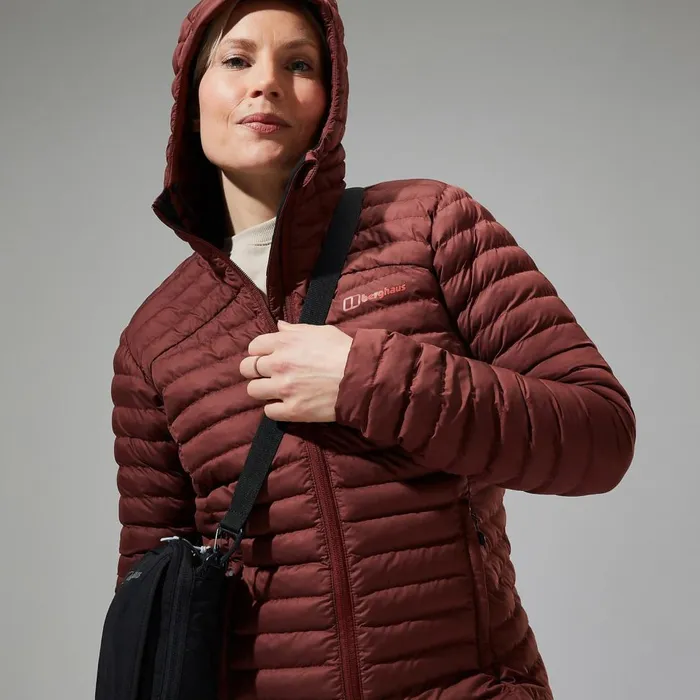 Insulated Women Berghaus Nula Micro Synthetic Insulated Long Jacket 8211 Brown