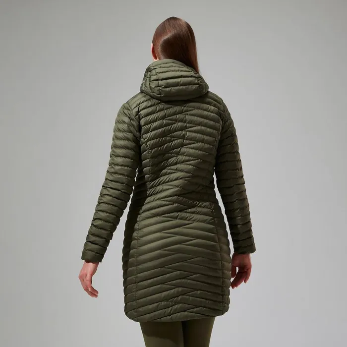 Insulated Women Berghaus Nula Micro Synthetic Insulated Long Jacket 8211 Green