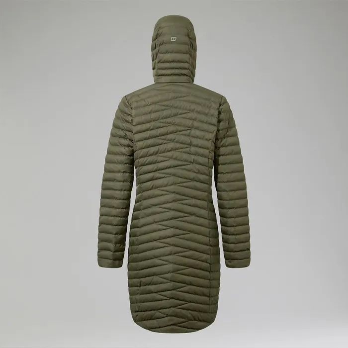 Insulated Women Berghaus Nula Micro Synthetic Insulated Long Jacket 8211 Green
