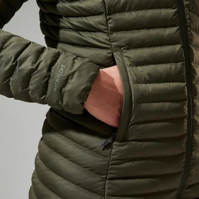 Insulated Women Berghaus Nula Micro Synthetic Insulated Long Jacket 8211 Green