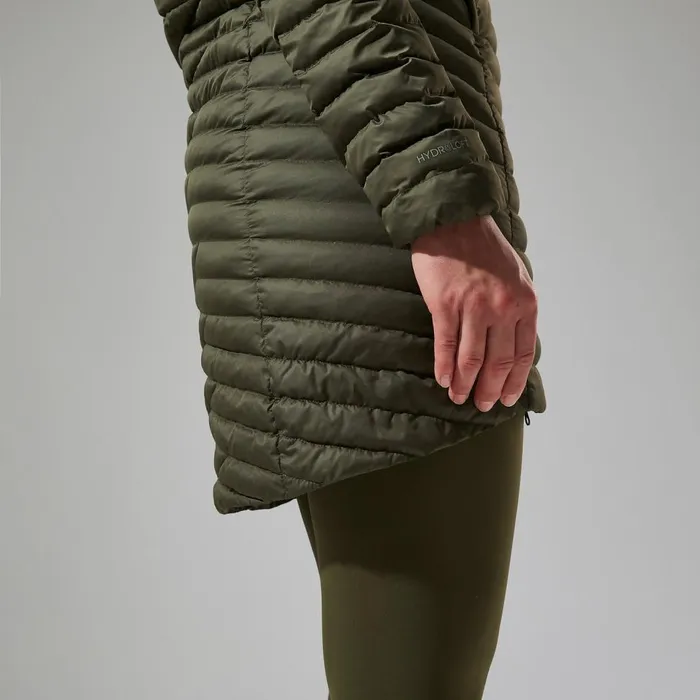Insulated Women Berghaus Nula Micro Synthetic Insulated Long Jacket 8211 Green