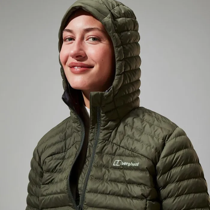 Insulated Women Berghaus Nula Micro Synthetic Insulated Long Jacket 8211 Green