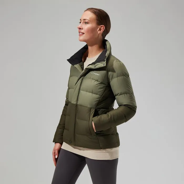 Insulated Women Berghaus Rosthwaite Reflect Down Jacket 8211 GreenDark Green