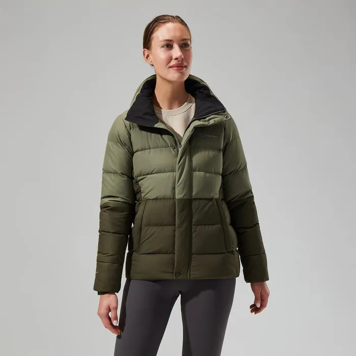 Insulated Women Berghaus Rosthwaite Reflect Down Jacket 8211 GreenDark Green