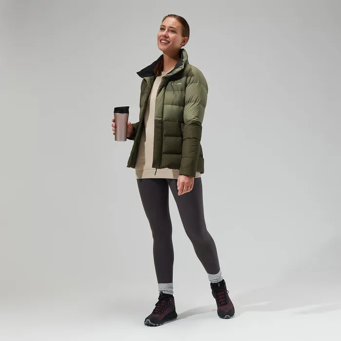 Insulated Women Berghaus Rosthwaite Reflect Down Jacket 8211 GreenDark Green