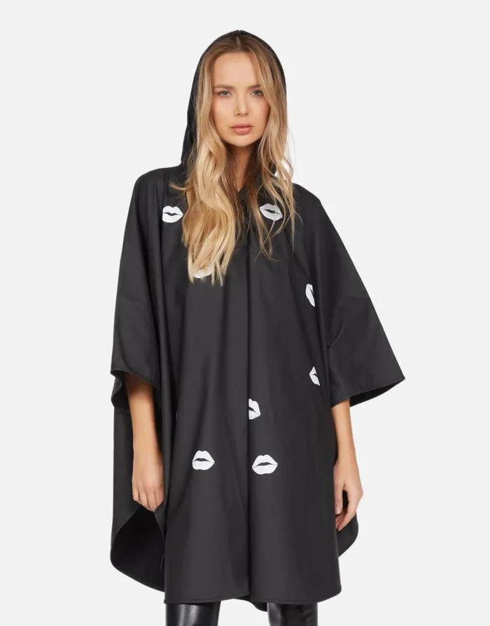 Iria Scattered Lips Black Women Lauren Moshi Hoodies