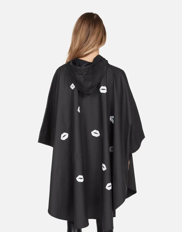 Iria Scattered Lips Black Women Lauren Moshi Hoodies