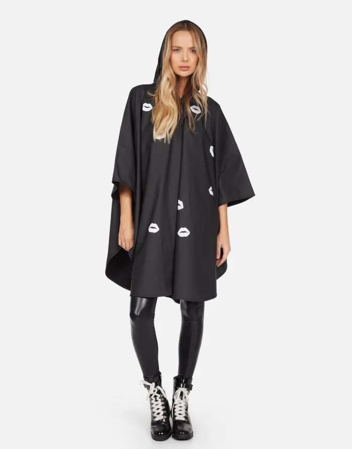 Iria Scattered Lips Black Women Lauren Moshi Hoodies