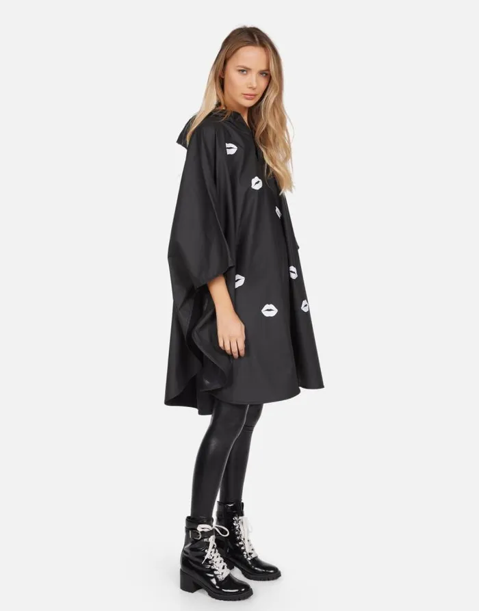 Iria Scattered Lips Black Women Lauren Moshi Hoodies