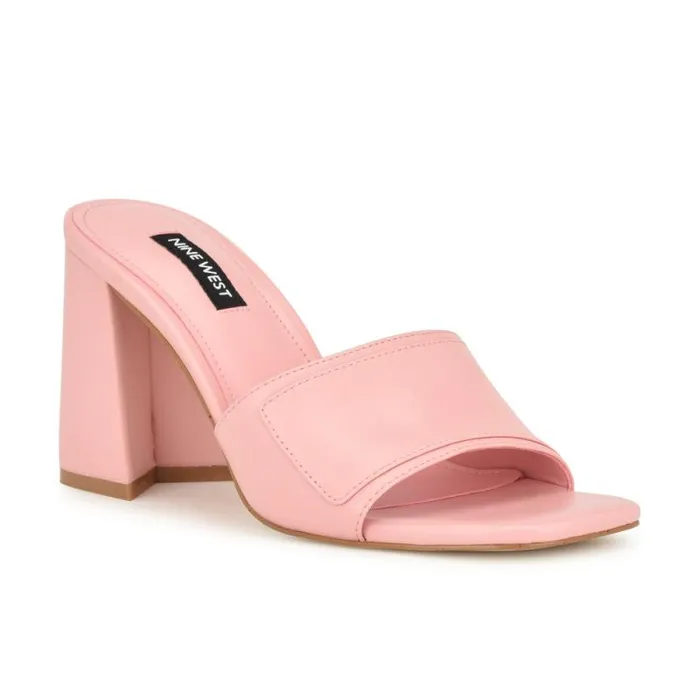 Iriss Slide Sandals Light Pink Women Nine West Sandals