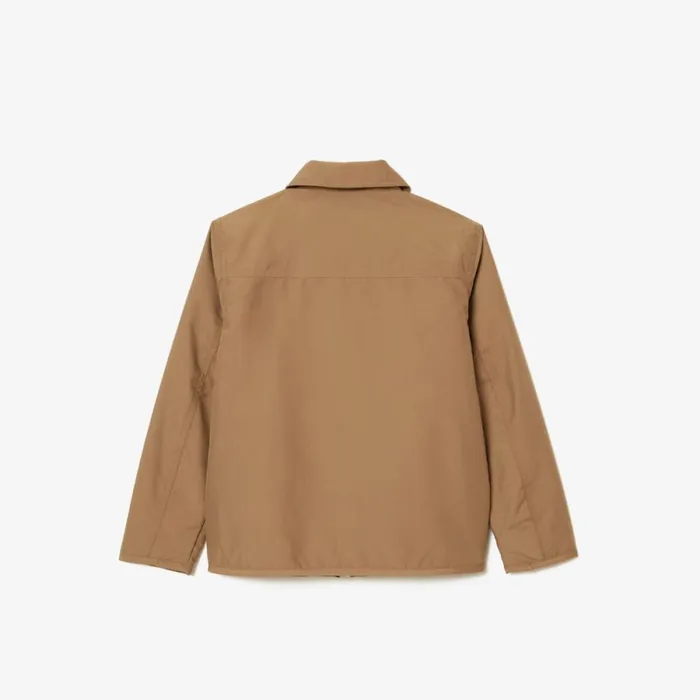 Jackets and Coats Kids Lacoste Kids039 Zipped Patch Pocket Jacket Brown Six