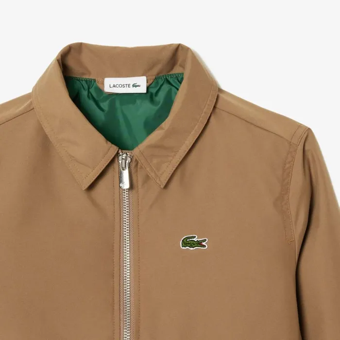 Jackets and Coats Kids Lacoste Kids039 Zipped Patch Pocket Jacket Brown Six